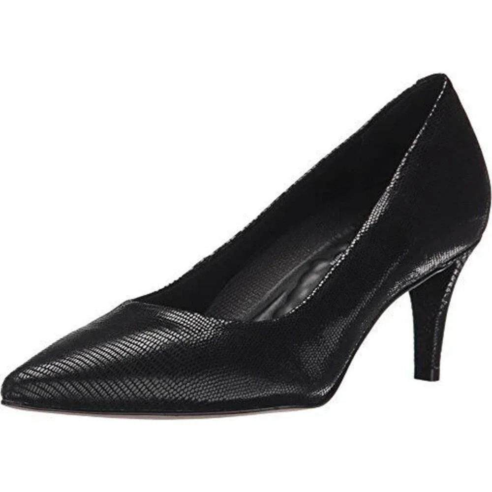 Walkingcradles Sophia Dress Shoes Pump Women's Black Patent Size US 6.5 Narrow
